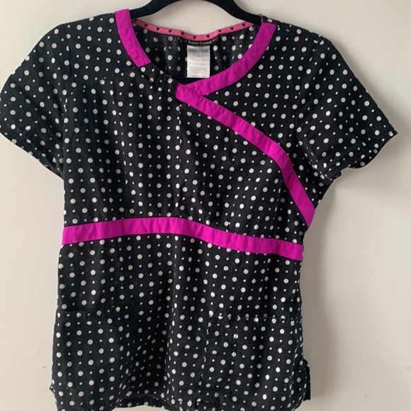 Scrub top HeartSoul Mock Wrap Top 20983 - Picture 3 of 8